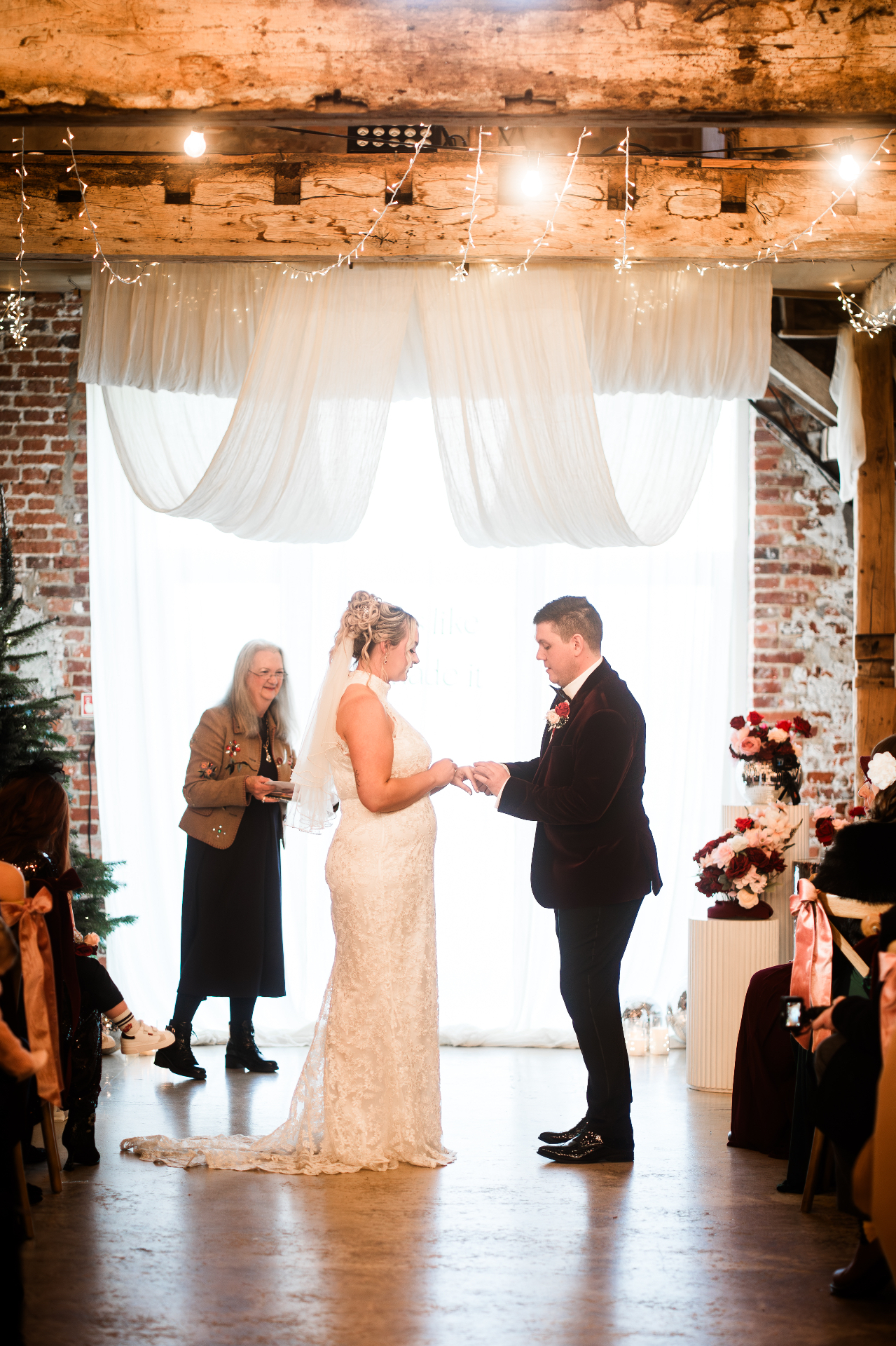 A real wedding ceremony captured by guests