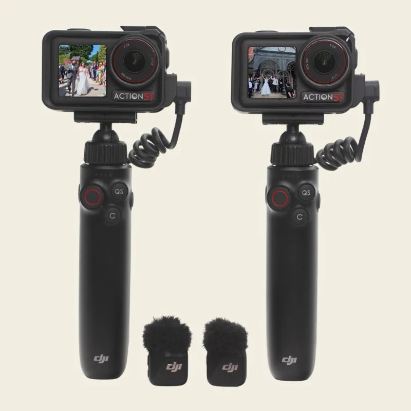 Two VlogBox 4K cameras and microphones